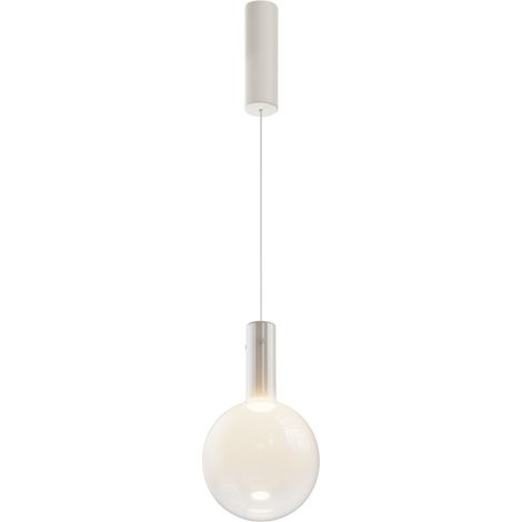 Maytoni Nebula Lampadario moderno a sospensione a globo da 20 cm, bianco 3000K, 400 lm (1/5)