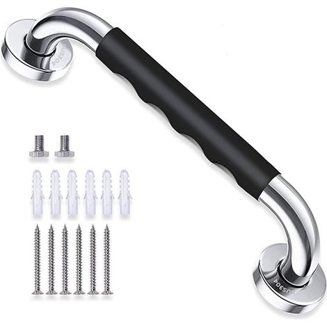 33,5 cm Sicherheitshaltegriff für das Badezimmer, rutschfester Duschgriff aus Edelstahl mit Silikonbeschichtung. (1/5)