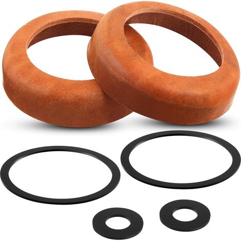 2 Sets of Arm Pump Seal O-Rings Sealing Rings Piston Sleeves Leather Seals Hand Pump Sanitary Area Garden Industrial Sprayers (90, Cowhide Leather) (1/5)