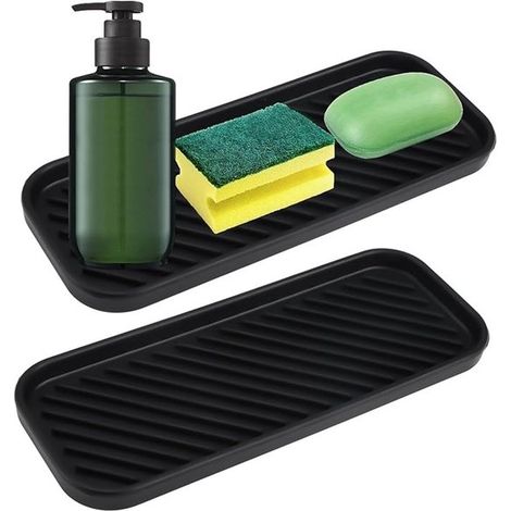 2er-Set Silikon-Schwammhalter – Küchenorganizer mit rutschfester Oberfläche (1/5)