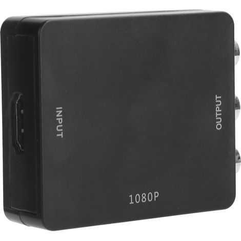 Convertisseur HDMI vers RCA 1080P Noir - Adaptateur Audio Vidéo Plug and Play (1/5)