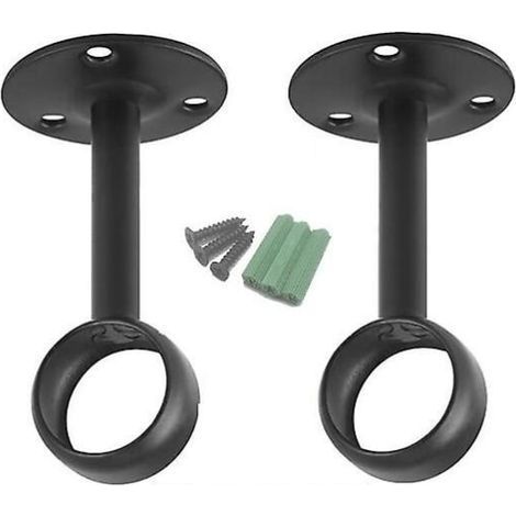 Support de tringle à rideaux Dhrs, fixation plafond, lot de 2 (1/5)