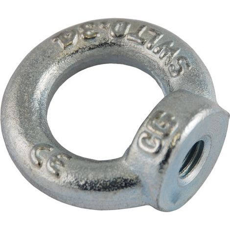Anillo de elevación hembra de acero C15 M16 700 kg Norma DIN580 UC1 - Chapuis
