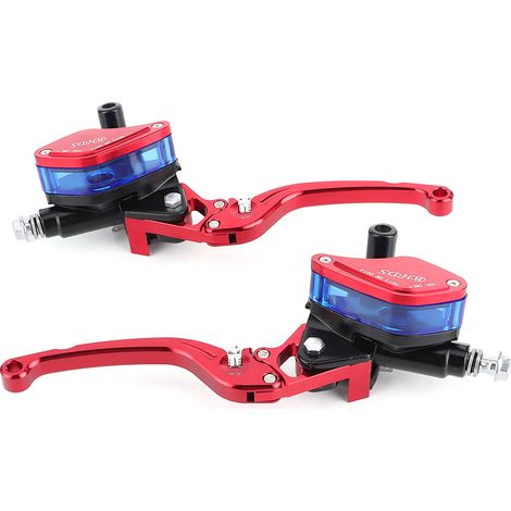 Set leve frizione freno idraulico da 7/8 pollici con serbatoio pompa freno per moto (1/5)