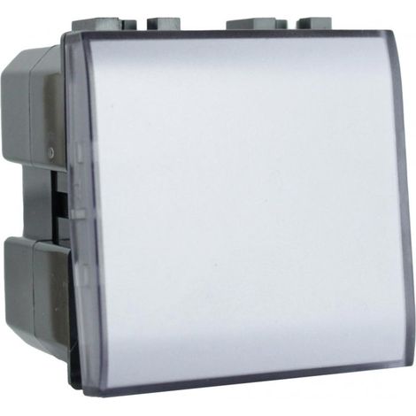 Pulsante portanome compatibile Living Light International Air targhetta campanello interruttore 2 moduli (1/3)