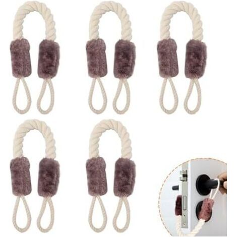 CSPARCV 5-pack door cords with anti-pinch protection, prevents finger injuries, multifunctional, soft cotton rope, 60 cm--BIEMMEDUE (1/4)