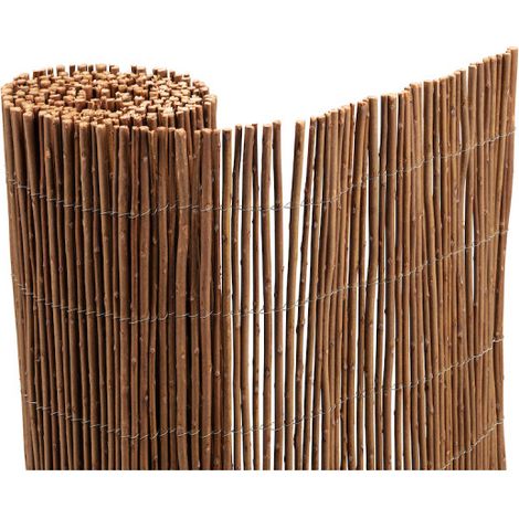 Easycloture – Canisse en osier naturel 3m x H 1m50 – Protection visuelle optimale – Pour espaces extérieurs lumineux