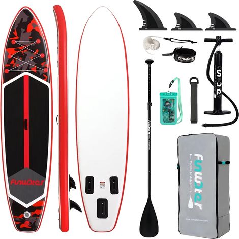 Tabla para deportes acuáticos, diseño inflable, antideslizante, 3508415 cm (1/2)