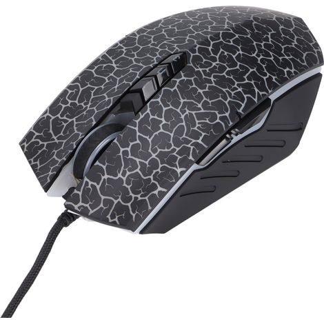 Souris filaire gaming haute précision optique 4000 DPI, prise en main confortable, design élégant, RGB, pour PC, bureau et maison