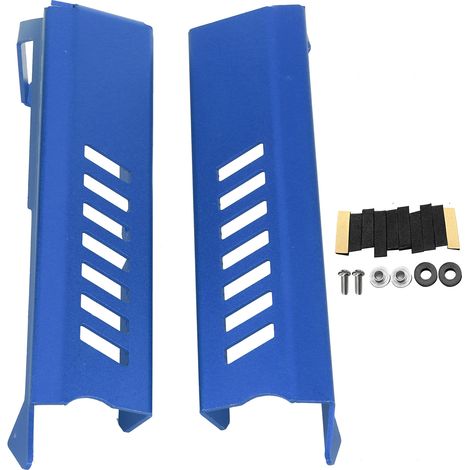 Paire de grilles de protection latérales pour radiateur de moto, adaptable Yamaha MT09 13-17, bleu (1/5)