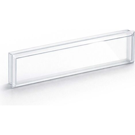 Wiltec Namensschild Abdeckung für Briefkasten mit Stanzmaß 69,1 x 17,2 mm für 73 x 21 mm Namensschild, Ersatzteil für Standbriefkasten und Wandbriefkasten (1/5)