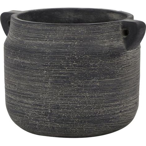 Amalfi Hydria Pot - Ceramic - L18 x W21 x H15 cm - Grey