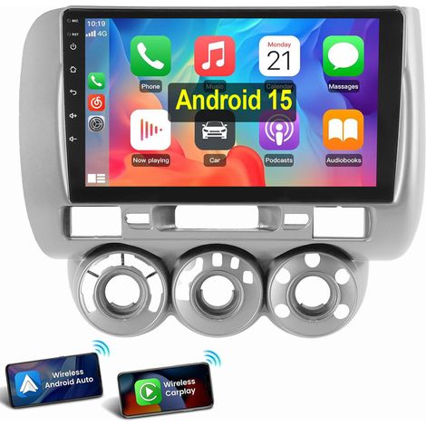 Autoradio Android 15 GPS WIFI RDS BT pour Honda Jazz II GD GE2 GE3 2002-2007 4+64G (1/5)