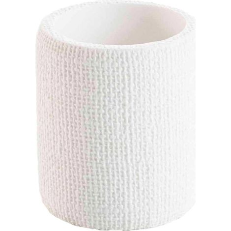 Gobelet Effet Tissé "Spa" 9cm Blanc