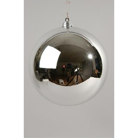 1 PALLINA DI NATALE 14 CM ARGENTO