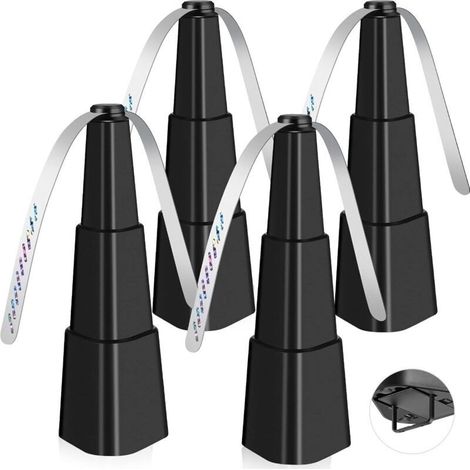 Lot de 4 éventails anti-mouches pour tables – Répulsif contre les mouches pour intérieur et extérieur – Portable et automatique pour pique-nique, restaurant, fête, maison (1/5)