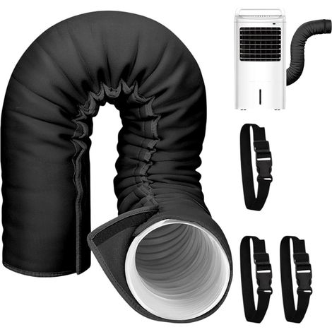 Climatisation, tuyau d'évacuation, isolation, housse isolante mobile avec 3 sangles réglables, housse isolante 150 cm pour tuyau d'évacuation, (1/5)