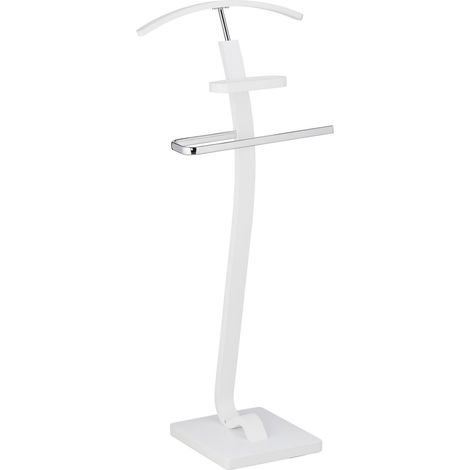 Servo muto moderno ed elegante porta abiti 100 x 50 x 40 cm in legno bianco 130011912