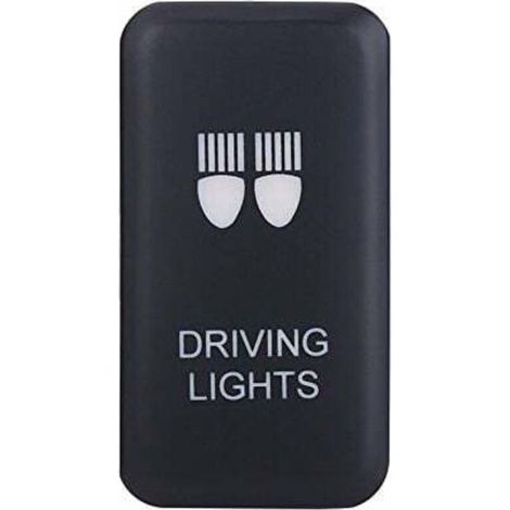 12V 0.5A Blue Dual Rocker Switch with 200mm Cable, Car LED Push Button Switch (Work Light) (1/4)