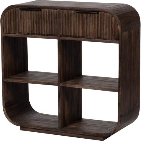 Amadeus - Console 2 tiroirs 81 cm Aronia en bois (1/3)
