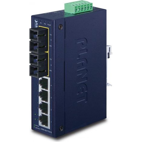 PLANET ISW-621TS15 switch No administrado L2 Fast Ethernet (10/100) Azul (1/2)