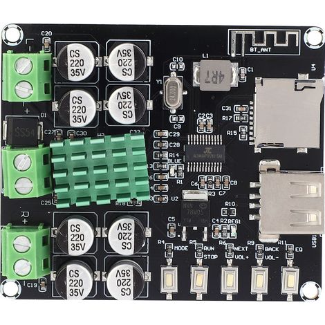VHM-302 TPA3116D2 2x50W Dual Channel Digital Stereo Bluetooth Audio Amplifier Power Amp Board (1/5)