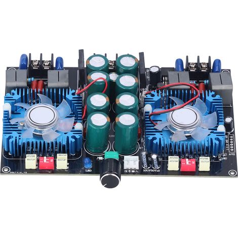 Carte d'amplificateur de puissance numérique, module d'amplification audio 2 canaux avec ventilateur de refroidissement TDA8954TH (1/5)