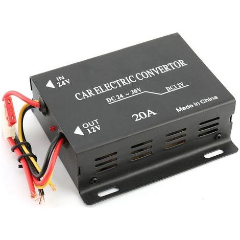 Stromwandler, 24V auf 12V Aluminiumlegierungs-Konverter für Autos (1/5)