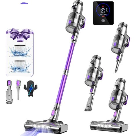 Aspirateur sans fil, puissance de 500W, système de filtration HEPA, VIOLET, UE (1/5)