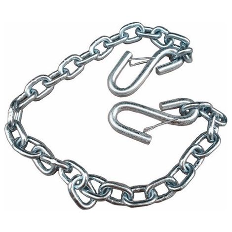 Connecteur de chaîne galvanisé de 1 m de long pour accessoires d'attelage de remorques et de tracteurs (1/4)