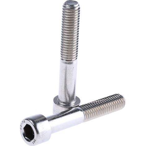 Vis à six pans creux, M10 x 60mm, en Acier Inoxydable ( Prix pour Boîte de 10 )