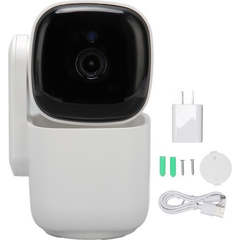 1080p-WLAN-Überwachungskamera, Nachtsicht, automatische Verfolgung, Zwei-Wege-Audio, 2,4/5 GHz, kabellos, 100–240 V, US-Stecker (1/5)