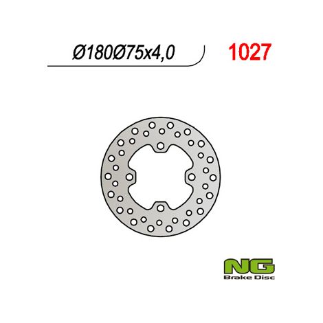 Disco de freno delantero NG Honda Rincon 680 '06-'12 Quad 180x75x4