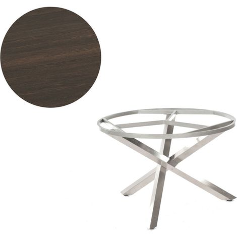 Sonnenpartner Gartentisch Base-Spectra rund Ø 100 cm Edelstahl Tischsystem