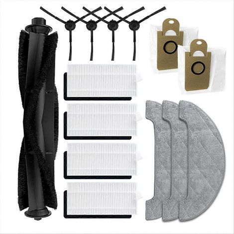 Pour/balayeuse brosse principale et latérale filtre sac à poussière Wipes (1/5)