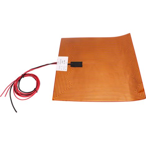 Film Chauffant Autocollant Haute Performance 24V 250W pour Imprimante 3D 300x300mm, Coussin Chauffant Résistant et Efficace (1/5)