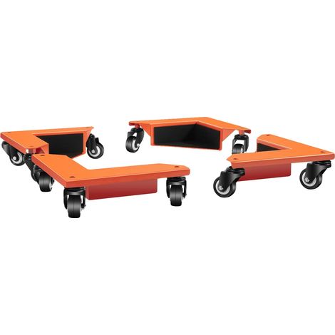 Chariot de déménagement, design triangulaire, haute capacité de charge, Orange (1/2)