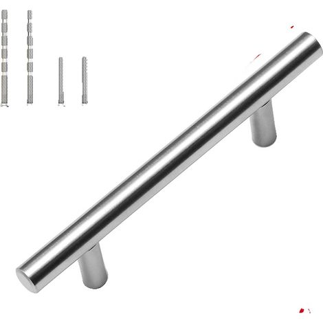 Möbelgriff & -knopf, Edelstahl, vielseitige Verwendung, 20 Stück Silber 128mm (1/2)