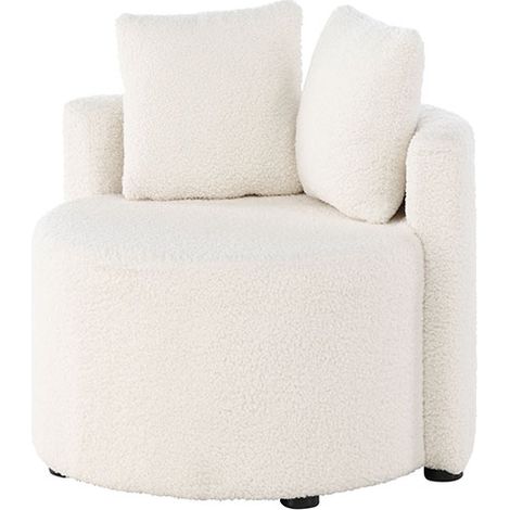 Kelso Sofa für Kinder Teddy weiß.
