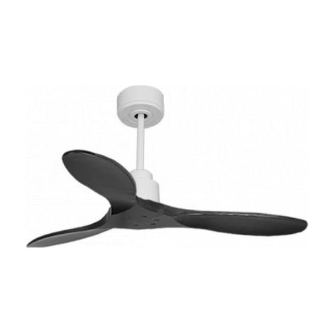 Tenerife de KlassFan - Super destratificateur et ventilateur DC 106 cm Blanc pales bois noir sans Lumière idéal 15 à 20 m² (1/5)