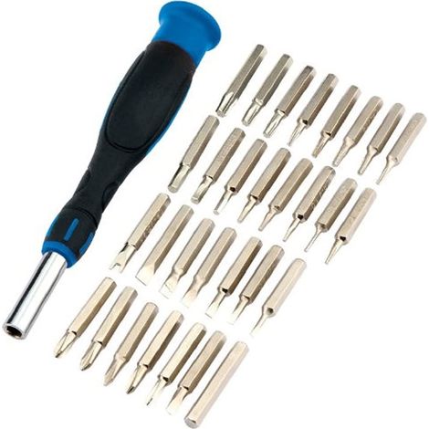 Draper 09550 Precision Screwdriver and Bit Set (31 Pieces) with Soft Grip Handle (1/3)