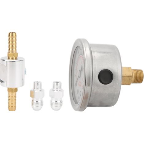 Régulateur de pression de carburant universel 1/8 NPT avec manomètre, kit pour système d'injection essence voiture (1/5)