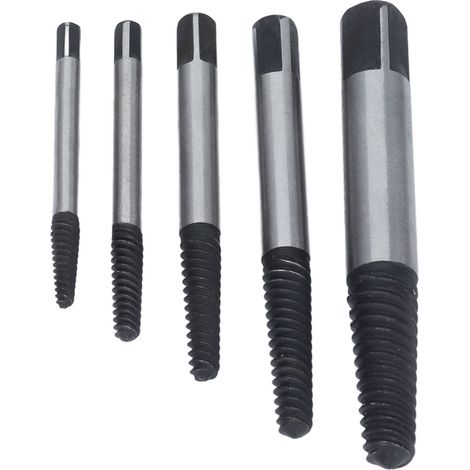Schraubenausdreher-Set aus Kohlenstoffstahl, hohe Haltbarkeit durch Wärmebehandlung, Gewindepräzision, Linkshänder-Schraubendreher-Set. (1/5)