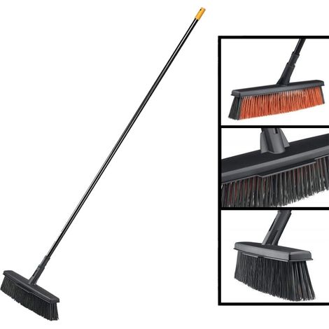 Fiskars L scopa scopone super leggera ergonomica giardino viale + manico incluso (1/4)