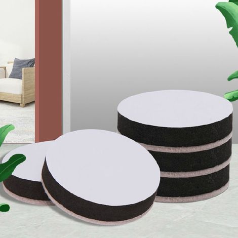 Lot de 12 patins épais pour rehausser les pieds de canapé et de table, patins silencieux et résistants à l'usure pour pieds de lit, 6 cm x 1,65 cm (1/3)