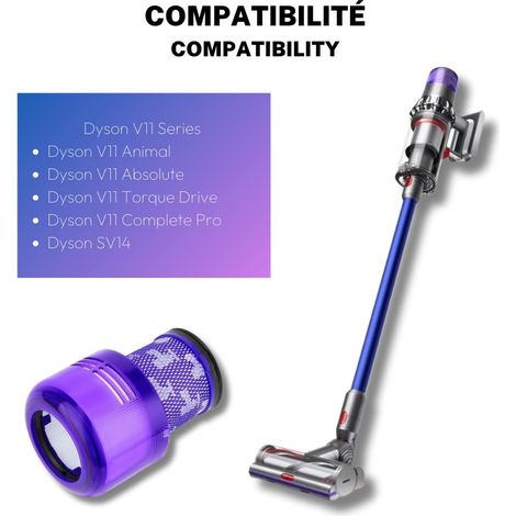 Ersatzteil - Hepa-Filter kompatibel mit V11 V12 V15 mit Reinigungsbürste - - DYSON