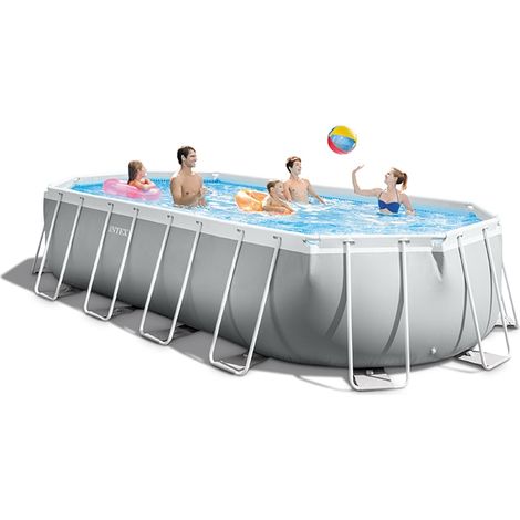 Piscine tubulaire INTEX Prism Frame - Ovale - 610x305x122cm