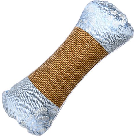 Oreiller cervical en forme d'os, en résine d'absinthe, pour un sommeil réparateur. Idéal pour la maison. Bleu. (1/2)