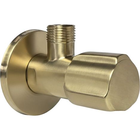 Rea Angle Valve 02 1/2" X 3/8" Brush Gold (1/5)