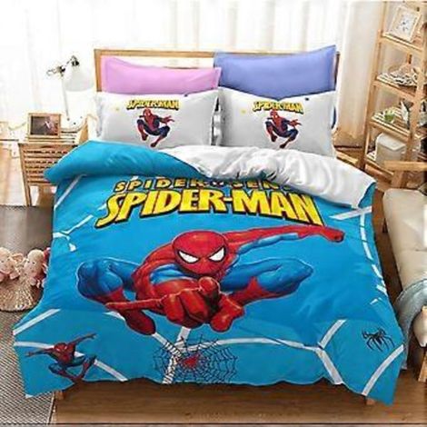 Ensemble de literie trois pièces en duvet et coton brossé, imprimé numérique 3D, série anime/basketball, ZX14 King 240x220cm (1/4)